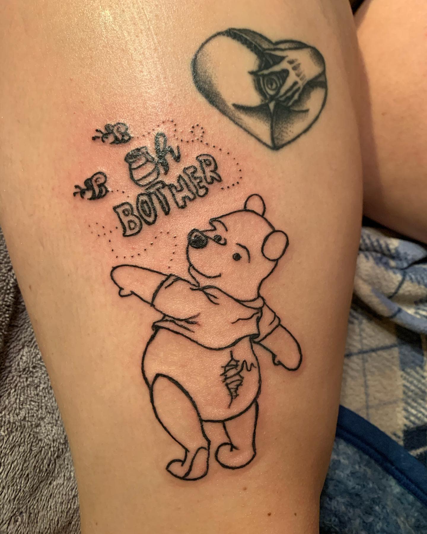 Simple Winnie the Pooh Tattoo -swagdadddyj
